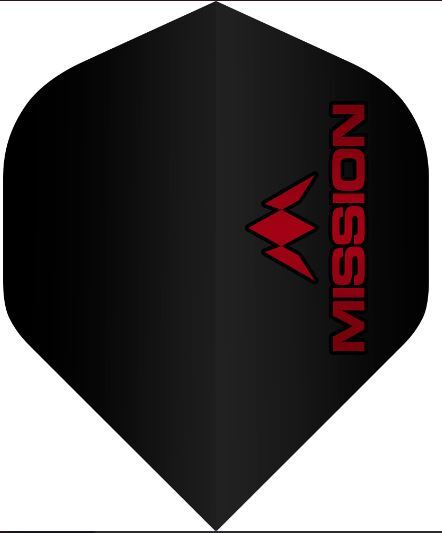 Mission Mission Logo Black Red Std. 100 Micron
